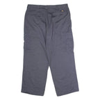 DICKIES Workwear Cargo Mens Twill Trousers Grey Regular Straight W38 L29