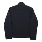 MICHAEL KORS Mens Navy Blue Jacket S Polyester Zip Plain Stylish Casual