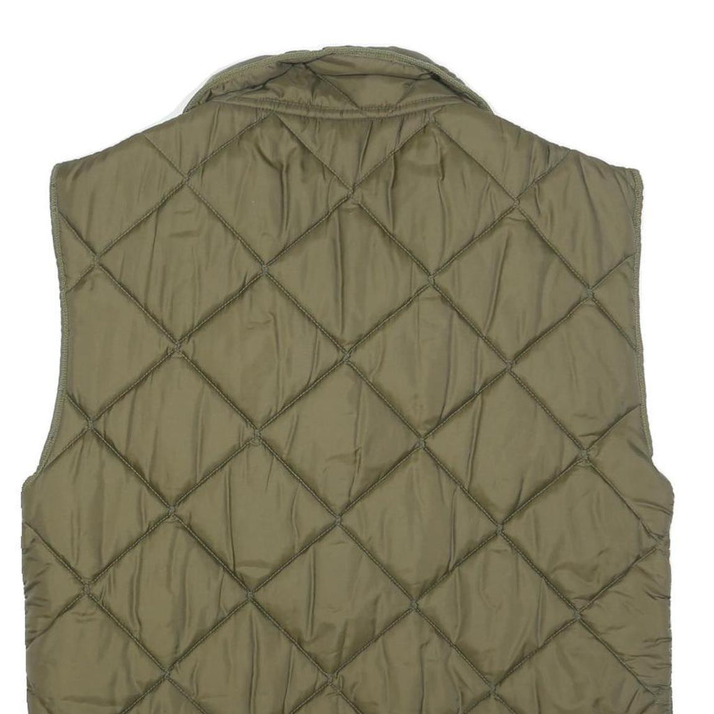 DICK'S Mens Green Quilted Sleeveless Zip Jacket XL Polyester Padded Outdoor