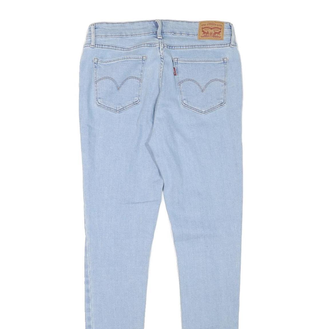 LEVI'S Womens Jeans Light Blue Slim Skinny Denim Rinse W28 L32