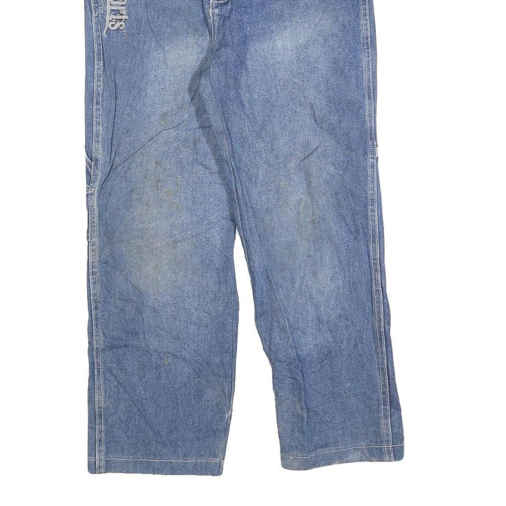 YAUNBANG Womens Blue Regular Straight Denim Light Wash Jeans W28 L24 Casual