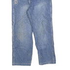 YAUNBANG Womens Blue Regular Straight Denim Light Wash Jeans W28 L24 Casual