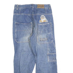 YAUNBANG Womens Blue Regular Straight Denim Light Wash Jeans W28 L24 Casual