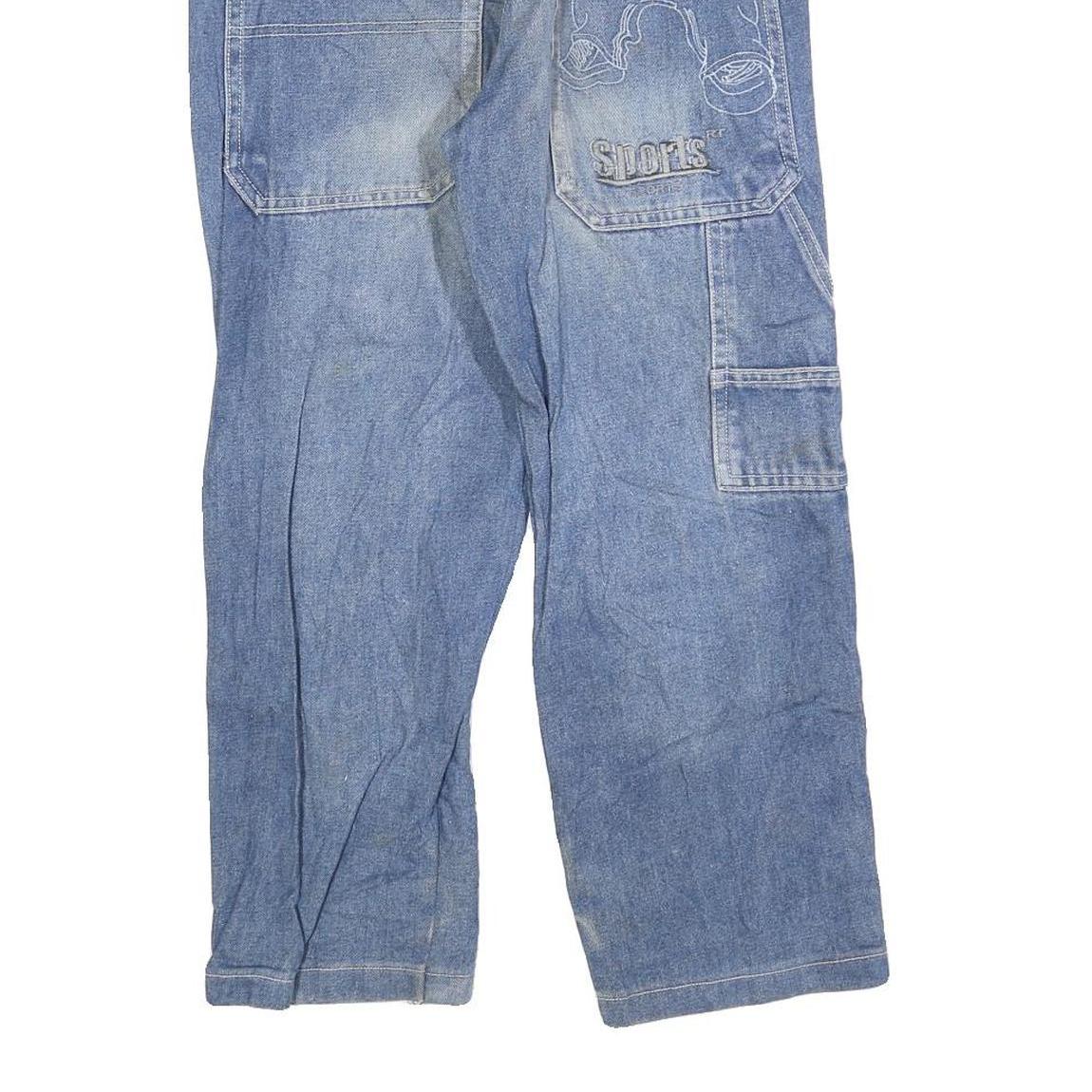 YAUNBANG Womens Blue Regular Straight Denim Light Wash Jeans W28 L24 Casual