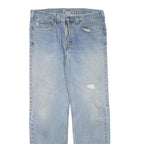 CARHARTT Mens Regular Fit Blue Denim Straight Leg Cotton Blend W34 L34 Zip Jeans