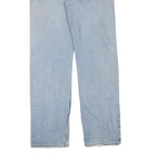 CARHARTT Mens Regular Fit Blue Denim Straight Leg Cotton Blend W34 L34 Zip Jeans