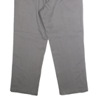 DICKIES Mens Classic Grey Polyester Blend Zip Trousers W38 L30 Workwear