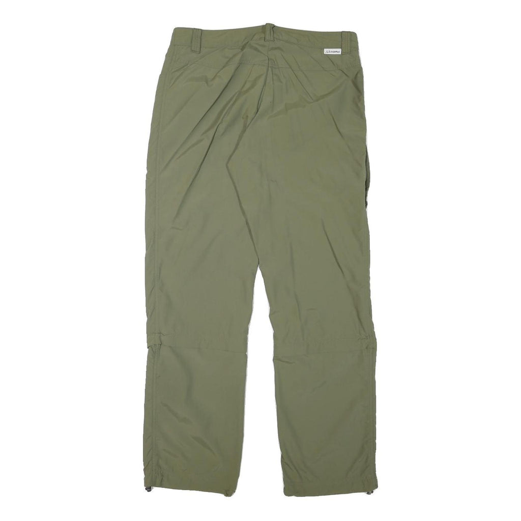 SCHOFFEL Womens Polyester Blend Green Regular Straight Trousers W31 L29 Casual