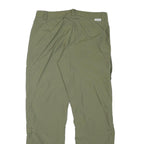 SCHOFFEL Womens Polyester Blend Green Regular Straight Trousers W31 L29 Casual