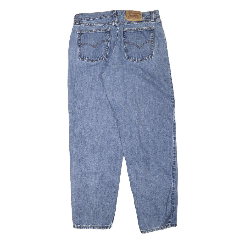 LEVI'S Womens Relaxed Blue Denim Jeans W32 L31 Classic Cotton Blend Zip