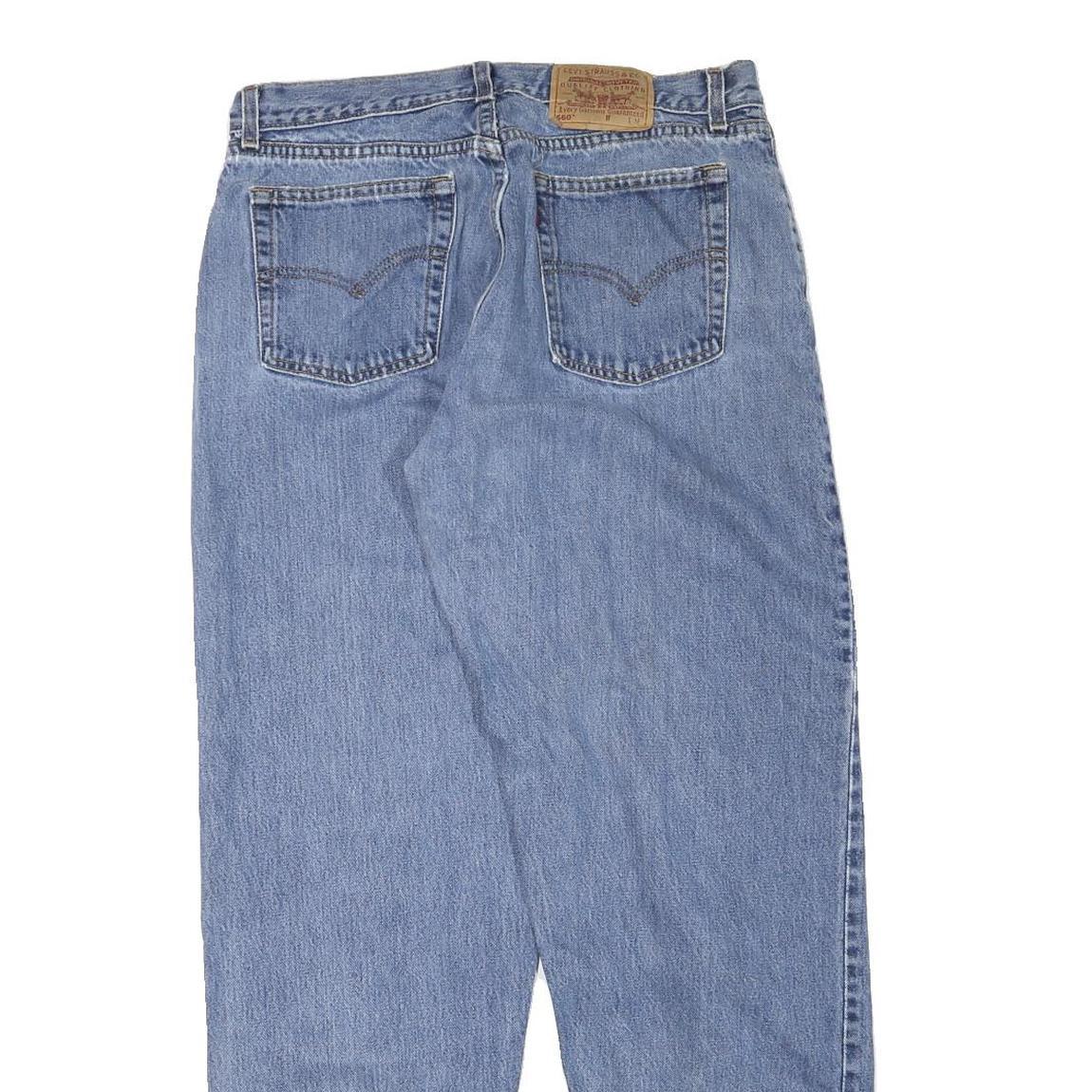 LEVI'S Womens Relaxed Blue Denim Jeans W32 L31 Classic Cotton Blend Zip