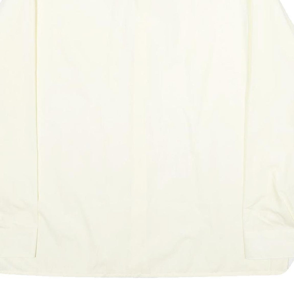 TOP SPORT Mens White 2XL Long Sleeve Cotton Blend Shirt Classic Fit Formal