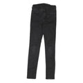 LEVI'S Womens Black Denim Regular Skinny Jeans W26 L29 Classic Fit Zip Closure