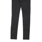 LEVI'S Womens Black Denim Regular Skinny Jeans W26 L29 Classic Fit Zip Closure