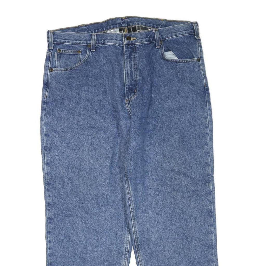 CARHARTT Mens Jeans Blue Regular Straight Denim Light W40 L30 Classic Cotton