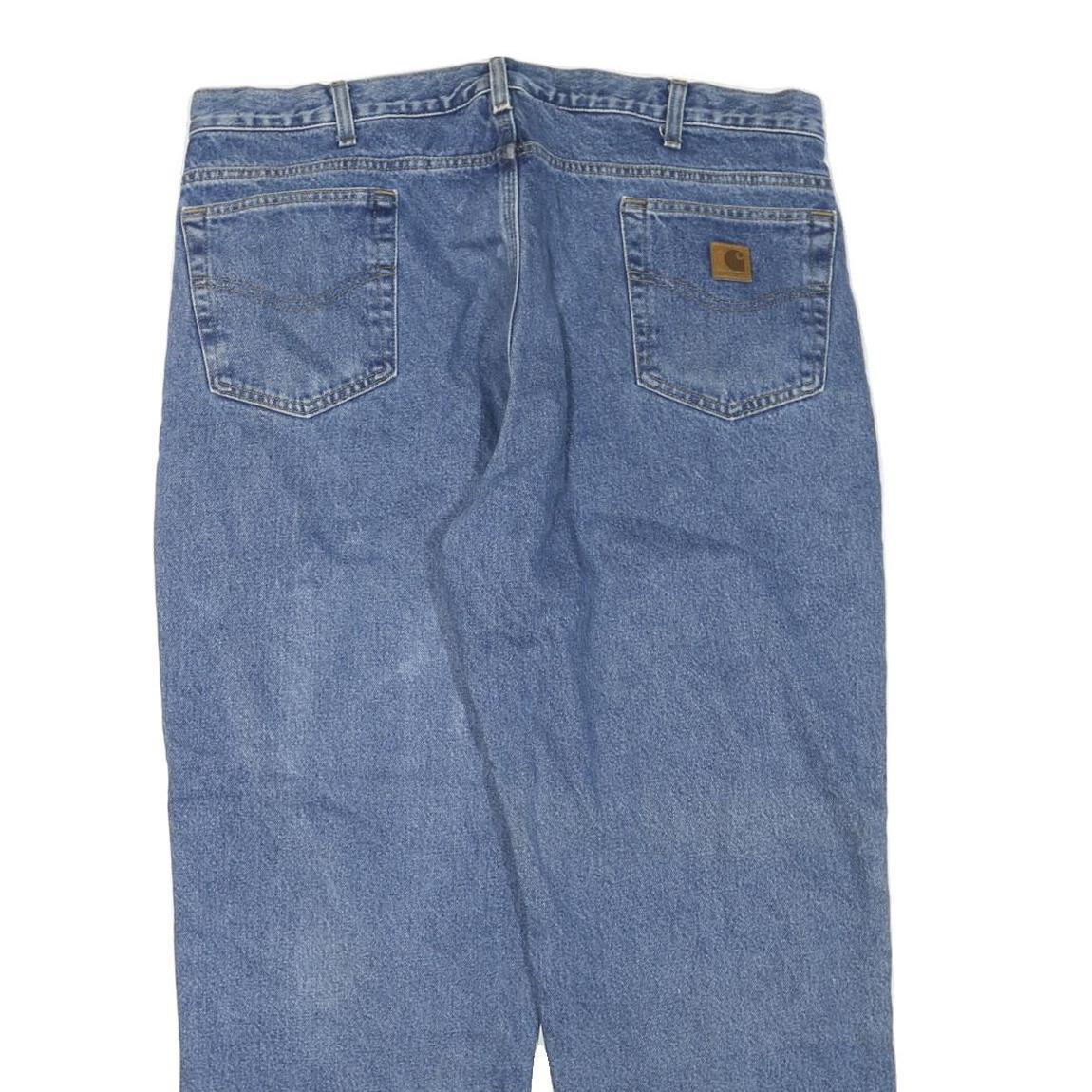 CARHARTT Mens Jeans Blue Regular Straight Denim Light W40 L30 Classic Cotton