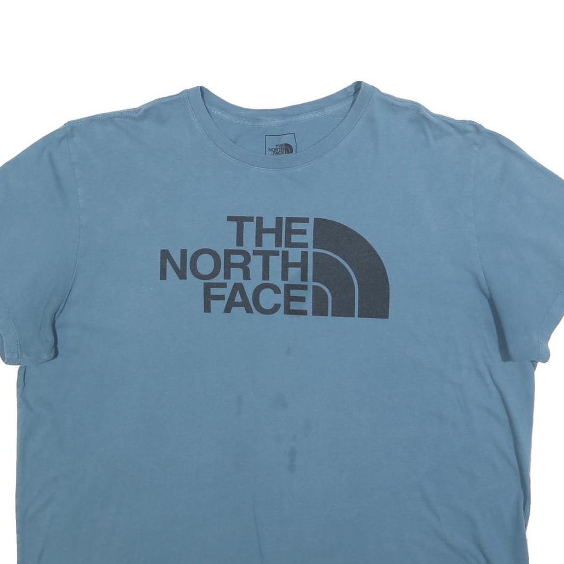 THE NORTH FACE Mens Blue Graphic T-Shirt XL Short Sleeve Crew Neck Outdoor