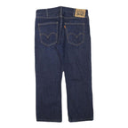 LEVI'S Mens Blue Regular Fit Straight Denim Jeans W33 L24 Classic Cotton Zip