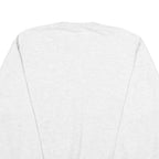JERZEES Mens White Fear The Flute Cotton Blend Sweatshirt S Crew Neck Casual