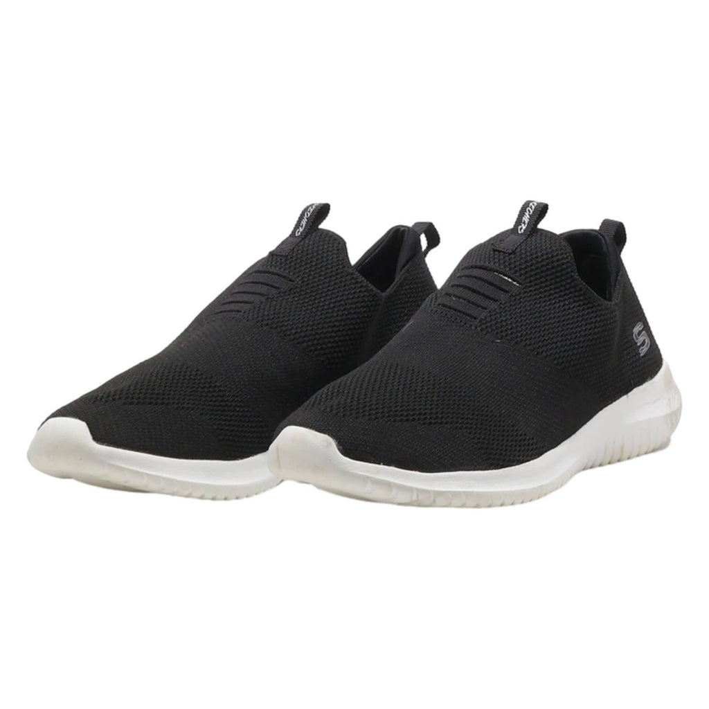 SKECHERS Sneaker Trainers Black Synthetic Womens UK 5.5