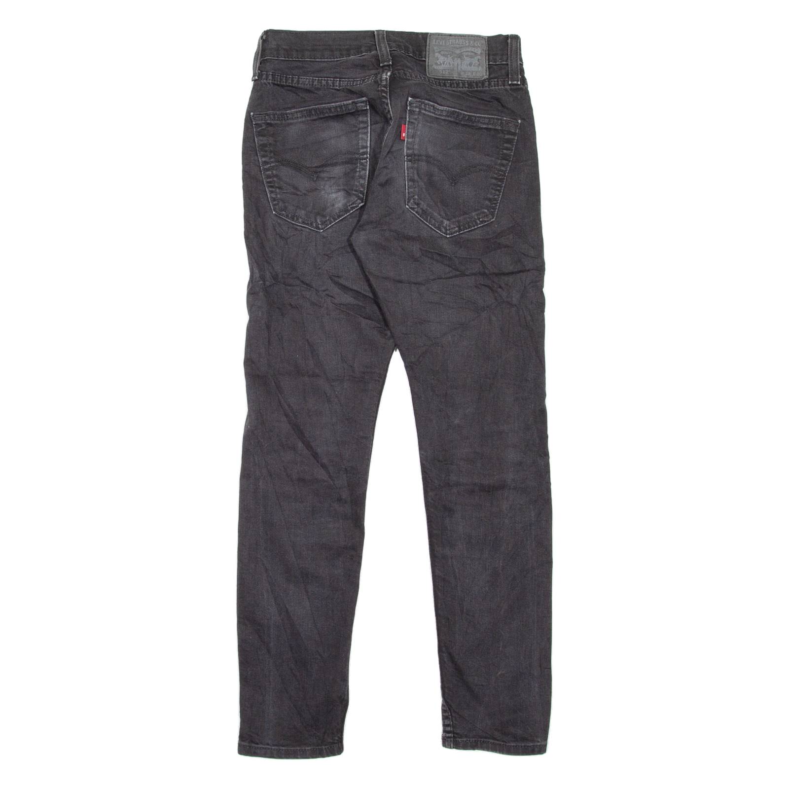 LEVI'S 512 Jeans Mens Black Slim Tapered W28 L27
