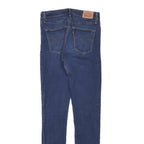 LEVI'S Womens Slim Blue Denim Jeans W27 L31 Zip Classic Fit