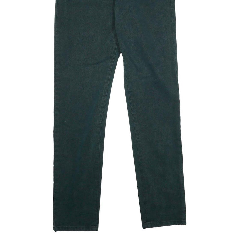 DI RAFFAELE Womens Regular Fit Black Cotton Denim Jeans W26 L33 Slim Straight