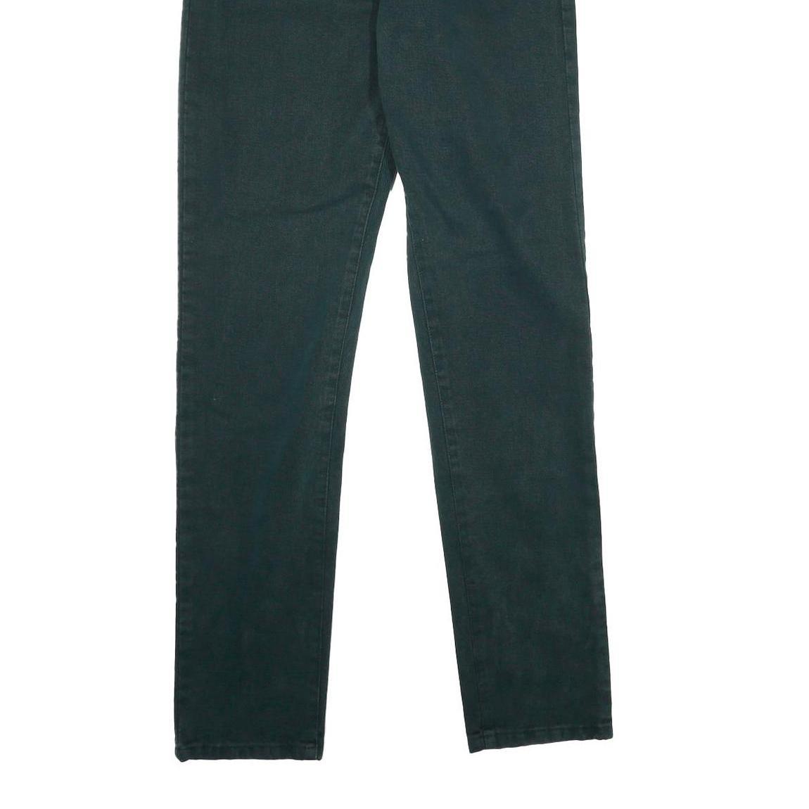 DI RAFFAELE Womens Regular Fit Black Cotton Denim Jeans W26 L33 Slim Straight