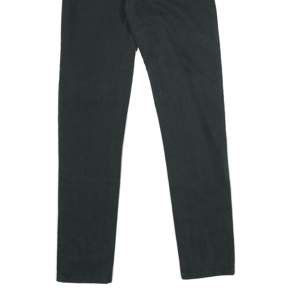 DI RAFFAELE Womens Regular Fit Black Cotton Denim Jeans W26 L33 Slim Straight