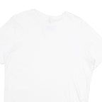 TOMMY HILFIGER Mens White L T-Shirt Short Sleeve Crew Neck Plain Cotton