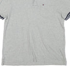 TOMMY HILFIGER Mens Grey Short Sleeve Plain M Polo Shirt Pocket Logo