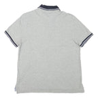 TOMMY HILFIGER Mens Grey Short Sleeve Plain M Polo Shirt Pocket Logo