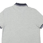 TOMMY HILFIGER Mens Grey Short Sleeve Plain M Polo Shirt Pocket Logo