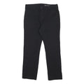 LEVI'S Mens Cotton Blend Black Slim Trousers W30 L27 Zip Closure Casual