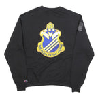 CHAMPION Mens Black Raider Brigade Graphic Crew Neck M Sweatshirt Cotton Blend