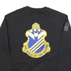 CHAMPION Mens Black Raider Brigade Graphic Crew Neck M Sweatshirt Cotton Blend