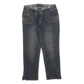 INSTANT VINTAGE Womens Regular Fit Blue Denim Jeans Cotton Zip W26 L21 Stylish