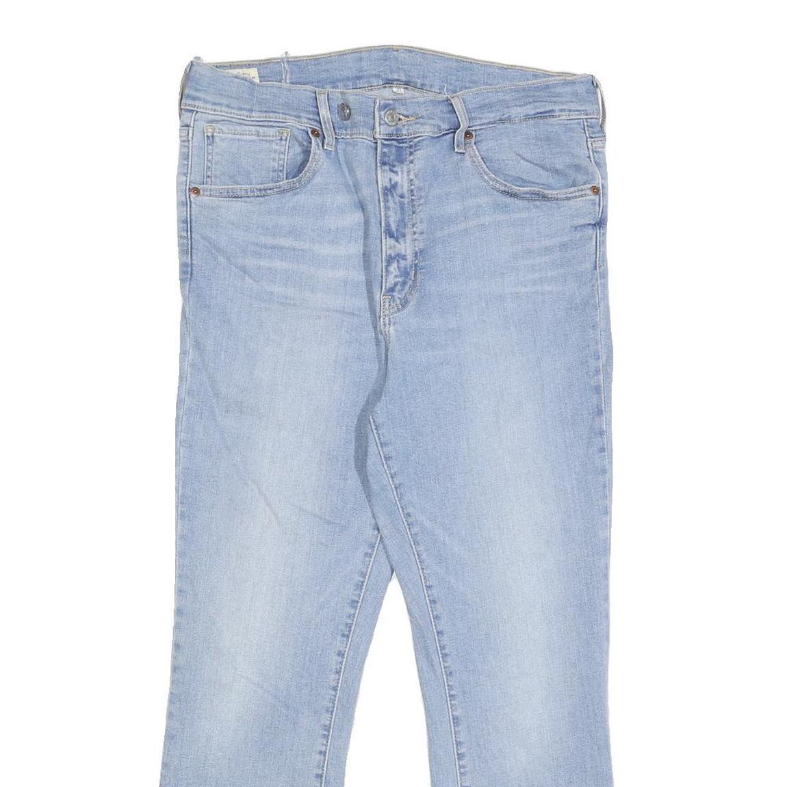 LEVI'S Womens Regular Light Blue Denim Jeans W31 L25 Classic Cotton Blend Zip