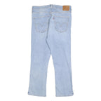 LEVI'S Womens Regular Light Blue Denim Jeans W31 L25 Classic Cotton Blend Zip