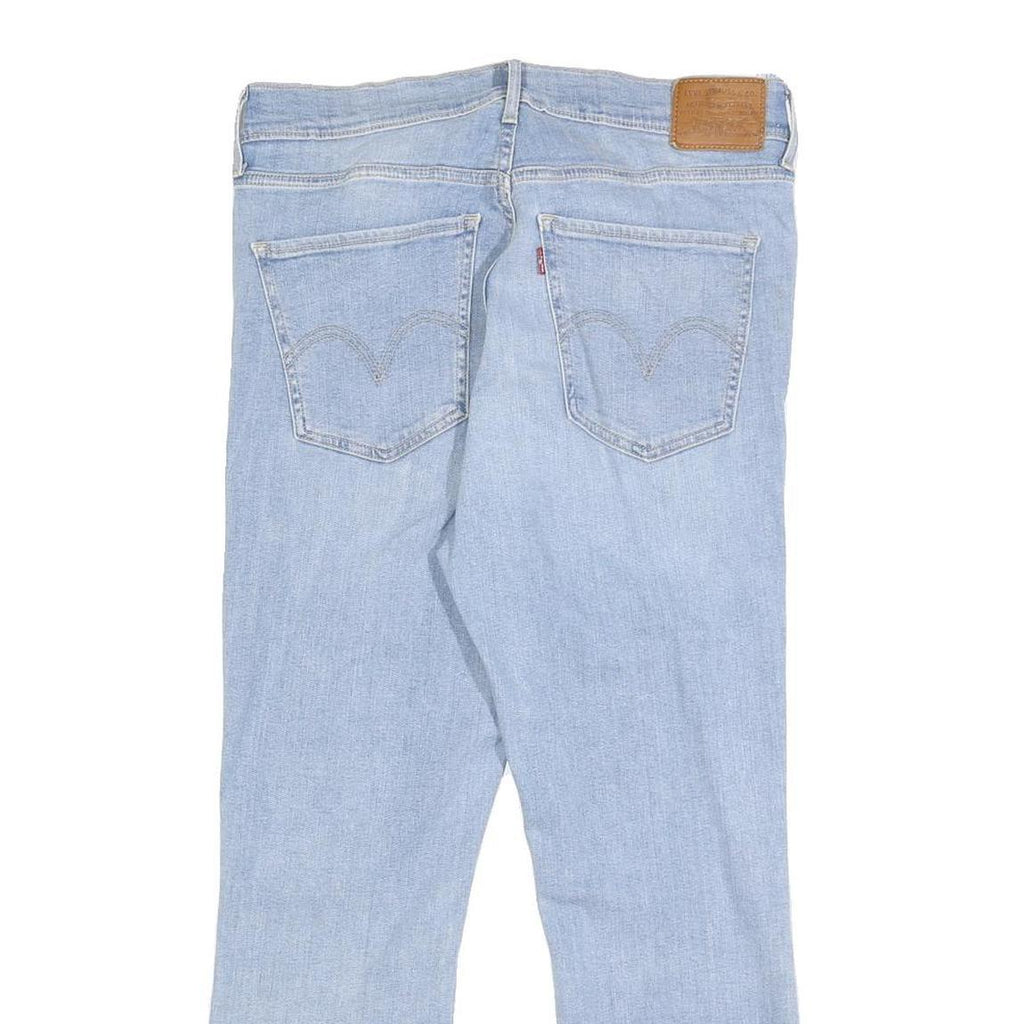 LEVI'S Womens Regular Light Blue Denim Jeans W31 L25 Classic Cotton Blend Zip