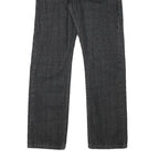 LEVI'S Mens Jeans Black Regular Straight Denim Raw W28 L29 Classic Cotton Blend