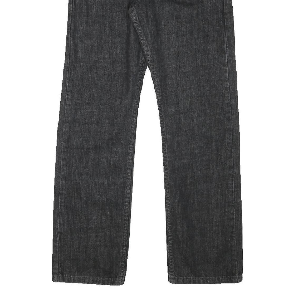 LEVI'S Mens Jeans Black Regular Straight Denim Raw W28 L29 Classic Cotton Blend