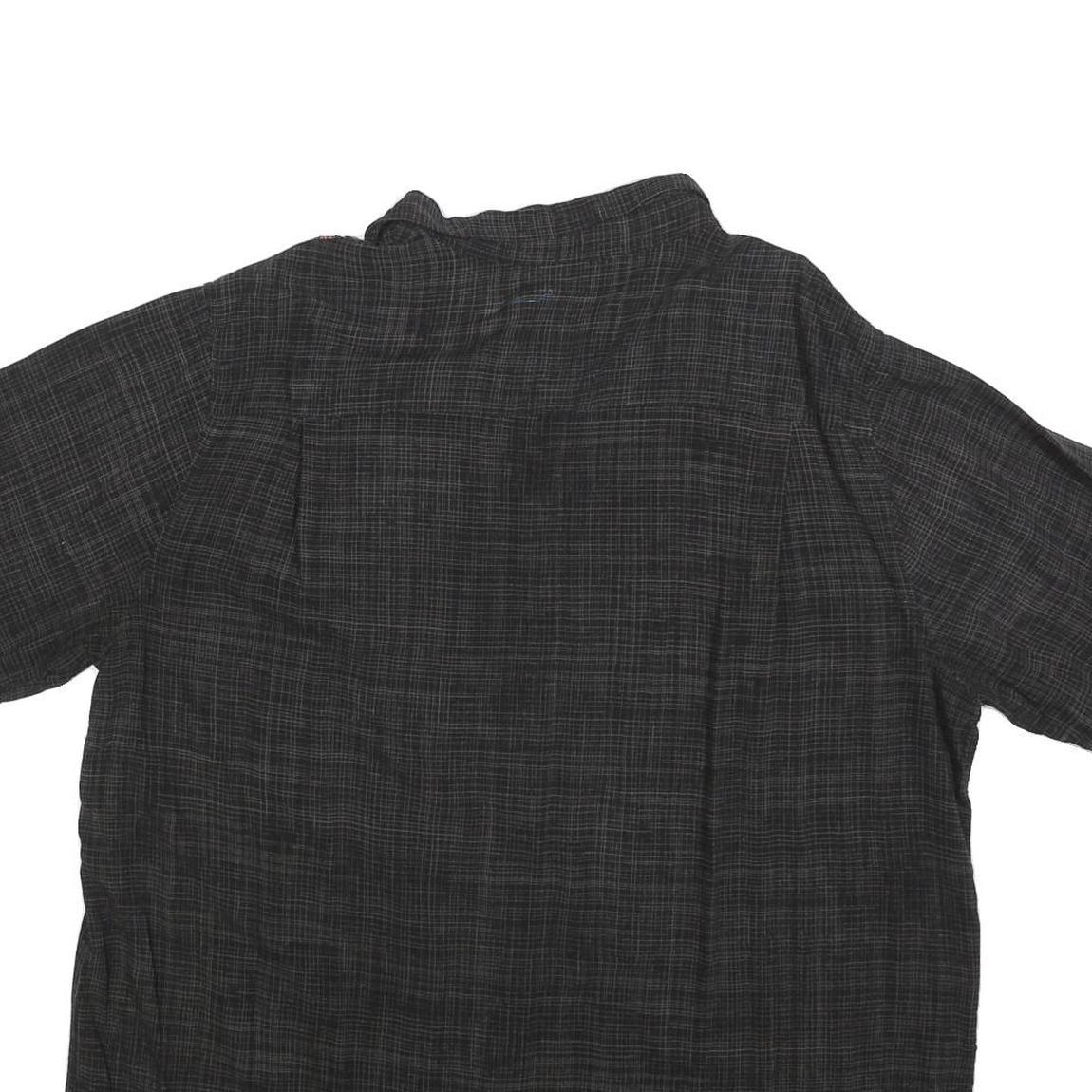 BATIK BAY Mens Black Rayon Hawaiian XL Floral Print Short Sleeve Shirt Relaxed