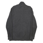 CALVIN KLEIN Mens Grey Jacket L Cotton Blend Zip Casual Outerwear