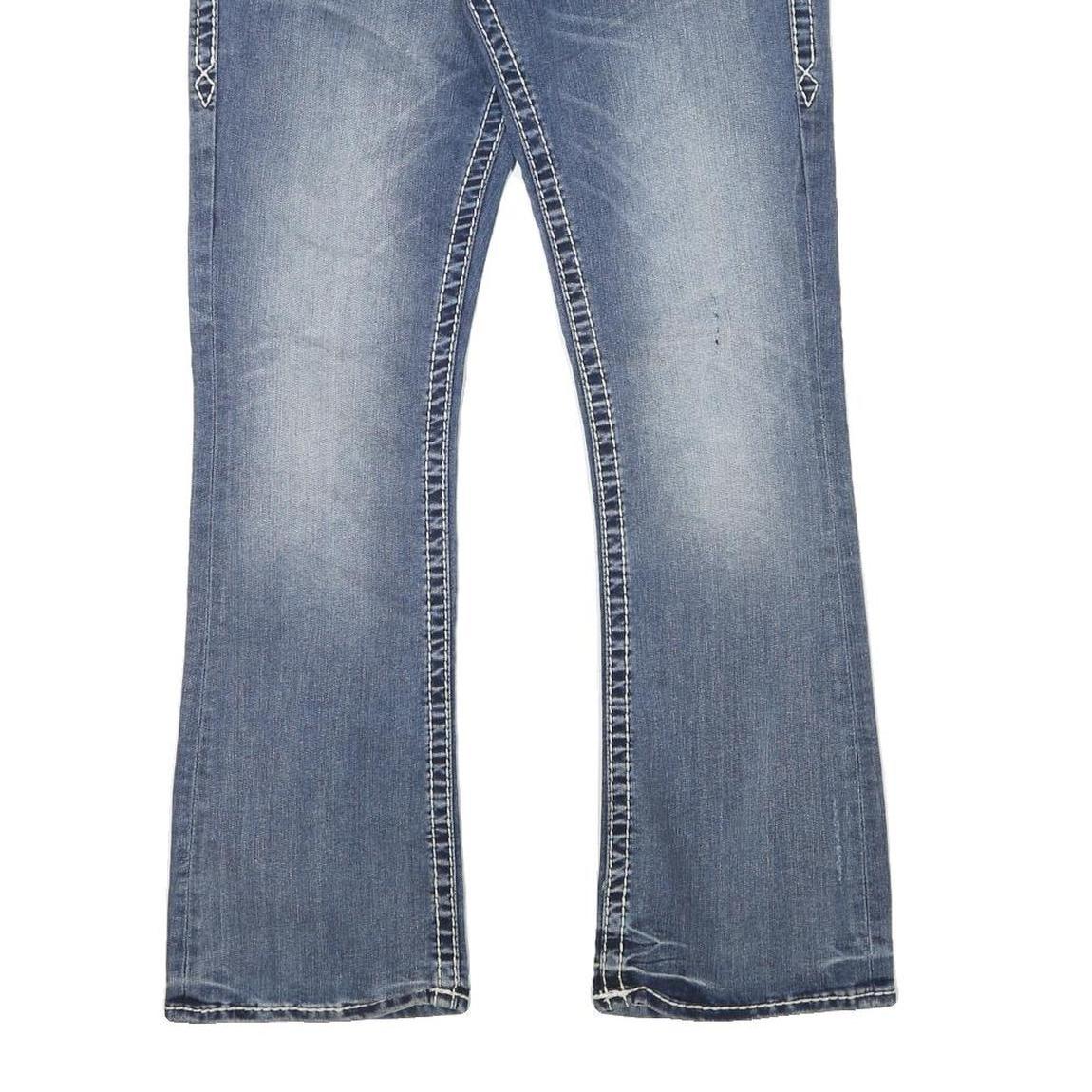 ROCK REVIVAL Womens Jeans Blue Regular Bootcut Denim Medium W32 L31 Stylish