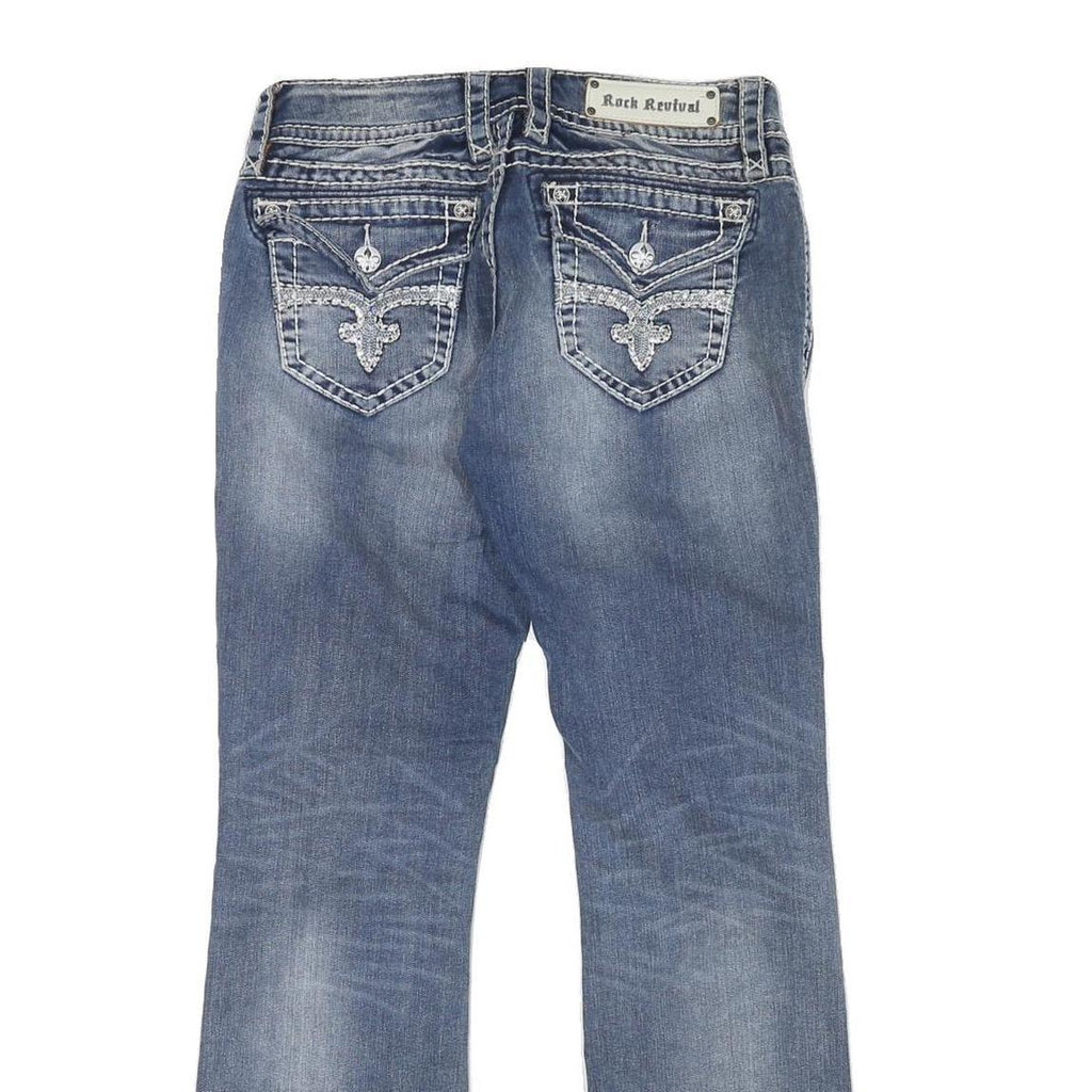 ROCK REVIVAL Womens Jeans Blue Regular Bootcut Denim Medium W32 L31 Stylish
