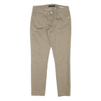SYLVIAN HEACH Womens Slim Beige Cotton Blend Trousers W28 L25 Casual Wear