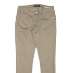SYLVIAN HEACH Womens Slim Beige Cotton Blend Trousers W28 L25 Casual Wear