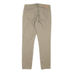 SYLVIAN HEACH Womens Slim Beige Cotton Blend Trousers W28 L25 Casual Wear