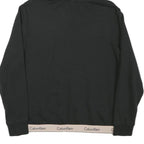 CALVIN KLEIN Womens Black Hoodie M Logo Band Bottom Pullover Hooded Jumper